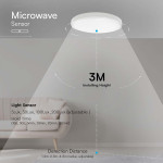 plafoniera led 24w 4000k ip44 cu senzor de miscare