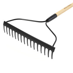 grebla 16 dinti, maner lemn, 1500mm