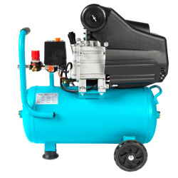 compresor detoolz 24l cu ulei, 1500 w, debit 160l/min, 8 bar, 2 prize de aer