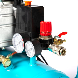 compresor detoolz 24l cu ulei, 1500 w, debit 160l/min, 8 bar, 2 prize de aer