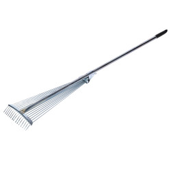 grebla metalica reglabila pentru frunze, cu coada