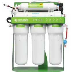 Filtru de osmoză inversă PURE Balance pe suport metalic cu pompă