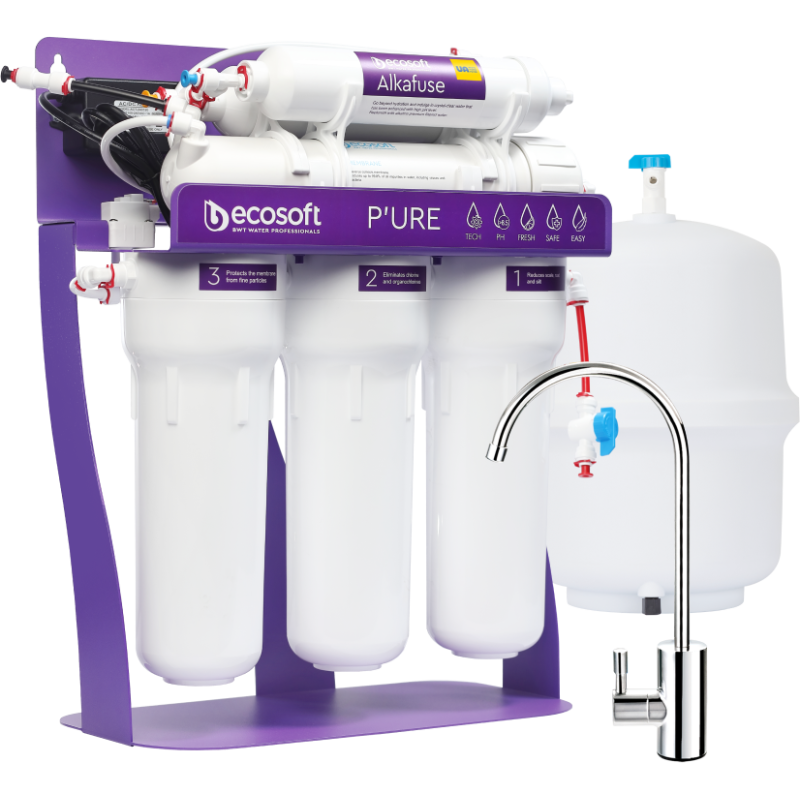 PURE Alkafuse reverse osmosis filter with pump