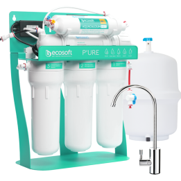 PURE AquaCalcium Mint reverse osmosis filter with pump