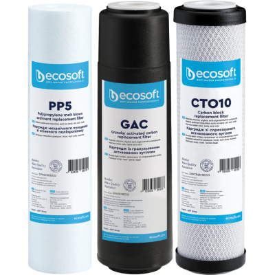 Set avansat de 3 filtre de schimb PP5-GAC-CTO