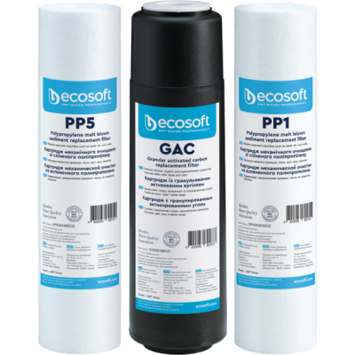 Set standard de 3 filtre de schimb PP5-GAC-PP1