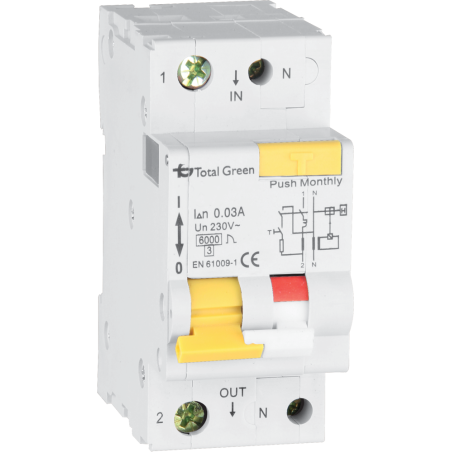 intrerupator automat diferential combinat 1p+n 20a 30ma
