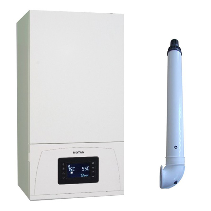 Centrala termica Motan Condens 050, 24 kw, schimbator principal cupru,  recuperator caldura inox, raport de modulare 1:4