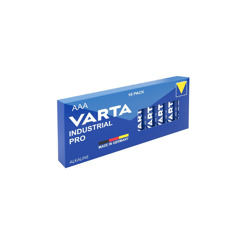 set 10 baterii alcaline lr03 aaa industrial pro varta