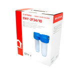 filtru apa dublu cu sita/carbune 2x3/4x10