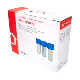 filtru apa triplu cu carbune/bumbac/sita 3x1x10