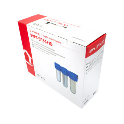 filtru apa triplu cu carbune/bumbac/sita 3x3/4*10