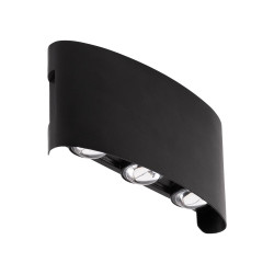aplica monty led 6x6w 3000k ip54, negru, erste