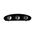 aplica monty led 6x6w 3000k ip54, negru, erste aplica monty led 6x6w 3000k ip54, negru, erste
