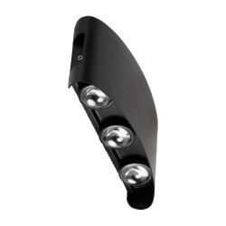 aplica monty led 6x6w 3000k ip54, negru, erste