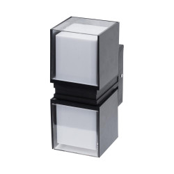 aplica elan led 18w 4000k ip65, negru, erste