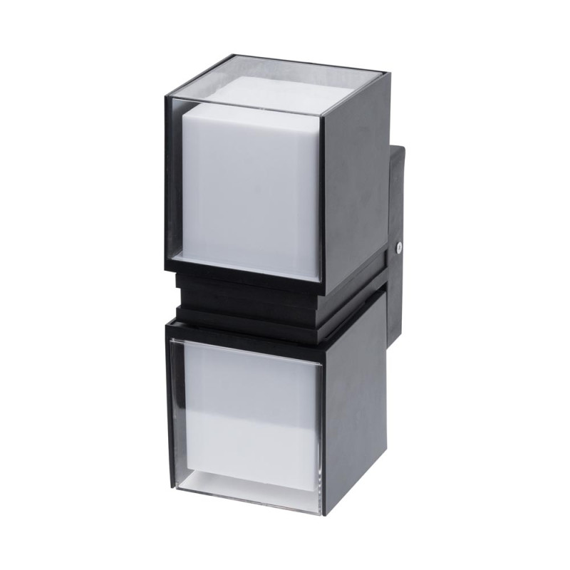 aplica elan led 18w 4000k ip65, negru, erste