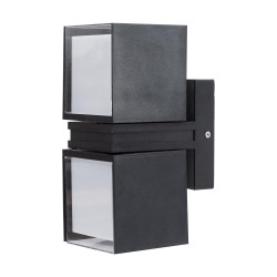 aplica elan led 18w 4000k ip65, negru, erste