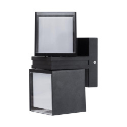 aplica elan led 18w 4000k ip65, negru, erste