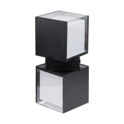 aplica elan led 18w 4000k ip65, negru, erste