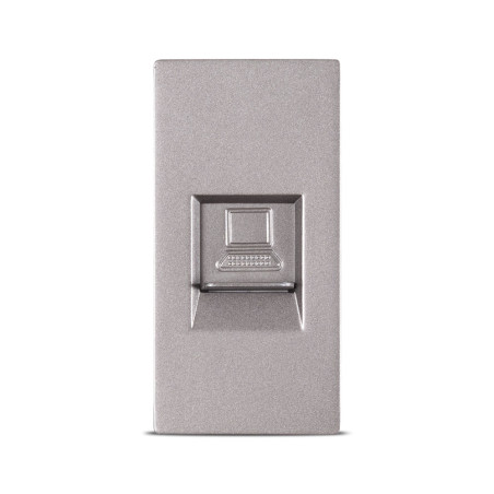 touch modul priza utp cat6e 1/2, gri, pulsar