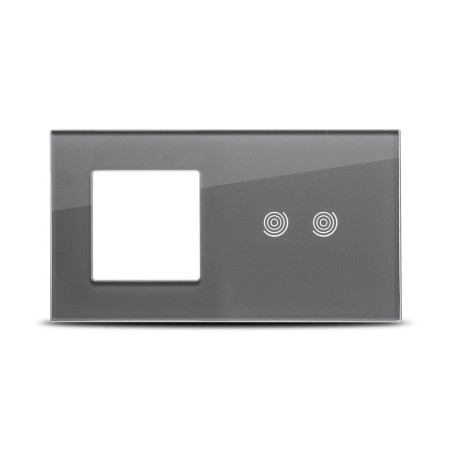 touch rama dubla 1p+2t, gri, pulsar