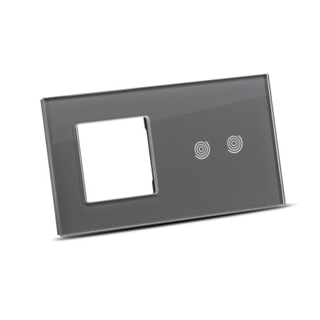 touch rama dubla 1p+2t, gri, pulsar