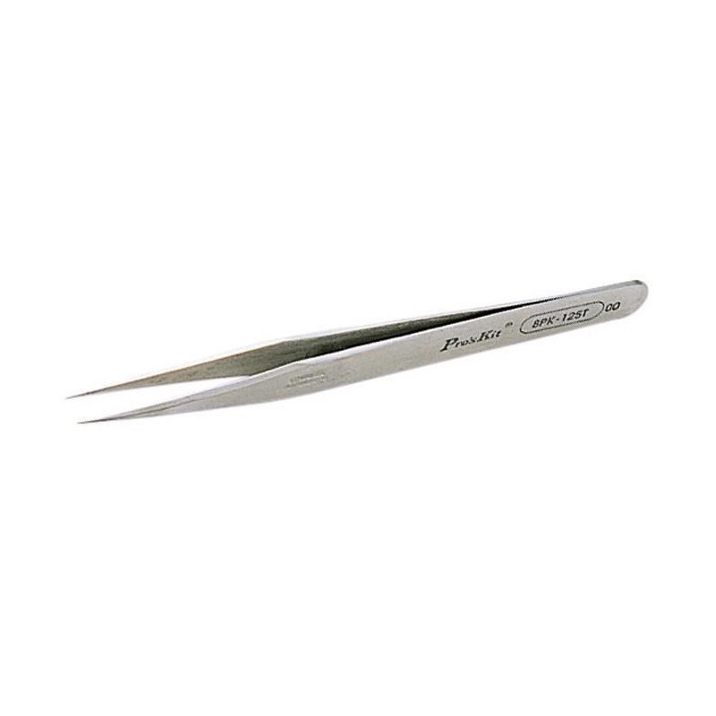 penseta dreapta cu varf super fin, 120mm, 1pk-125t pro'skit penseta dreapta cu varf super fin, 120mm, 1pk-125t pro'skit