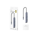 adaptor usb-c tata - hdmi mama, 4k60hz, pd 100w, 2x usb-a 3.0 5gbps, 1x usb-c 3.0, sd cudy uh407