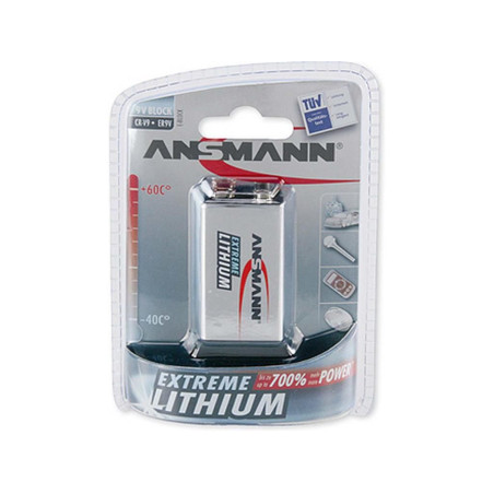 baterie litiu 9v ansmann 1 buc/blister