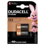 baterie litiu ultra duracell cr123a 3v, 2 buc/blister