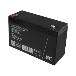 acumulator plumb acid greencell 6v 15ah, terminal f1/t1, agm40
