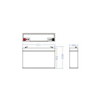 acumulator plumb acid greencell 6v 15ah, terminal f1/t1, agm40