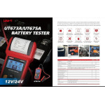 tester baterie auto cu afisaj digital, 12v, ut675a uni-t