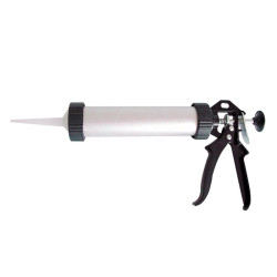 pistol silicon cu tub dozator si maner aluminiu 225mm