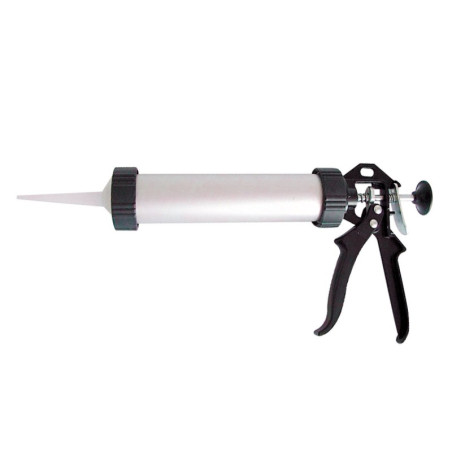 pistol silicon cu tub dozator si maner aluminiu 225mm