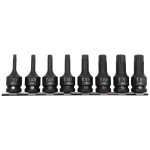 set tubulare impact cu varf torx t30-t80 - 8p. set tubulare impact cu varf torx t30-t80 - 8p.