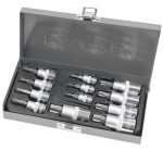 trusa varfuri torx t8-t60 cu adaptoare - 12p.