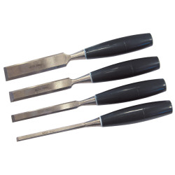 set dalti lemn cu maner plastic - 4p.