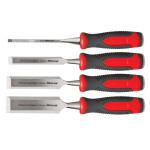 set dalti lemn cu maner bimaterial - 4p.