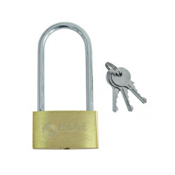 lacat ingust de alama cu tija lunga 50mm / blister