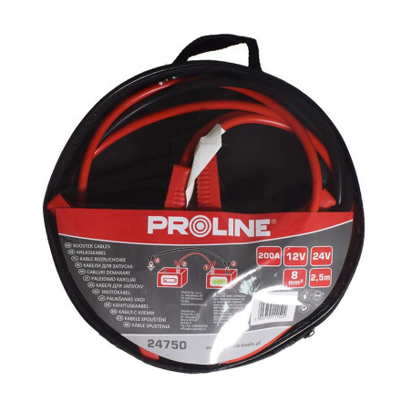 cablu pornire cu crocodili 2.5m / 200a