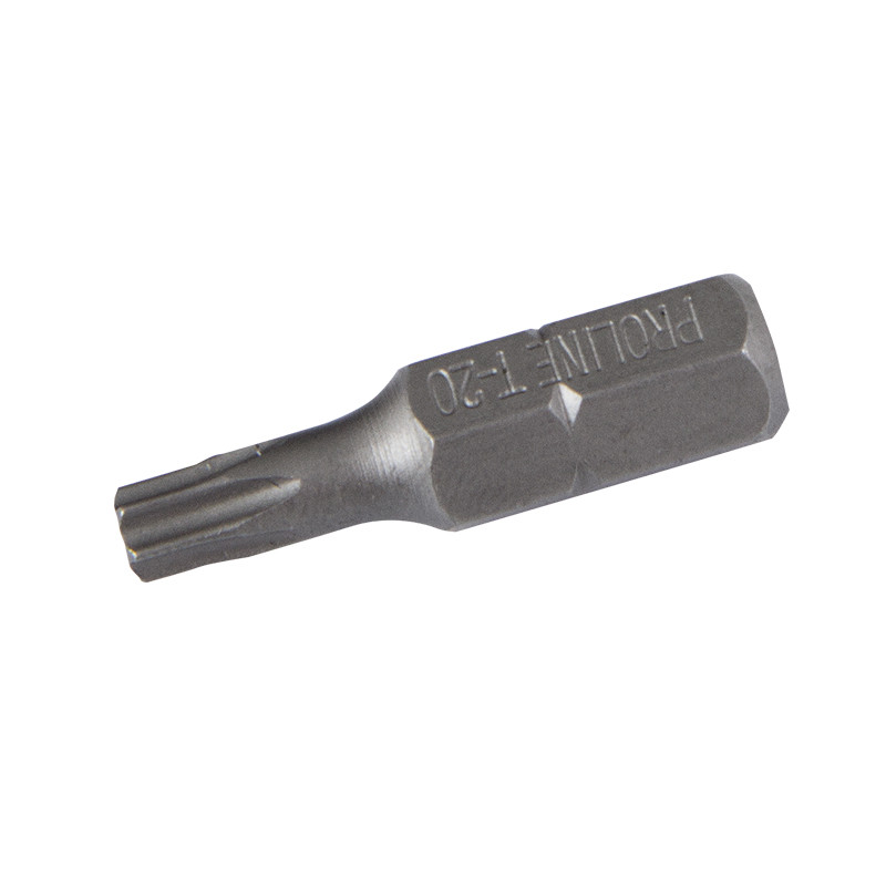 varfuri torx 1/4" / 25mm cu orificiu - t20, 10/set