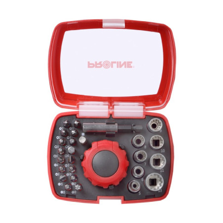 set varfuri si tubulare cu surubelnita clichet - 27p.