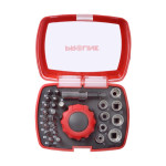 set varfuri si tubulare cu surubelnita clichet - 27p.