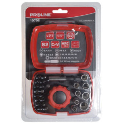 set varfuri si tubulare cu surubelnita clichet - 27p.