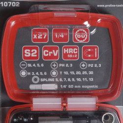 set varfuri si tubulare cu surubelnita clichet - 27p.