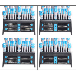 set surubelnite cr-va soft-touch si varfuri - 50p.
