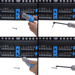 set surubelnite cr-va soft-touch si varfuri - 50p.