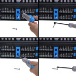 set surubelnite cr-va soft-touch si varfuri - 50p.